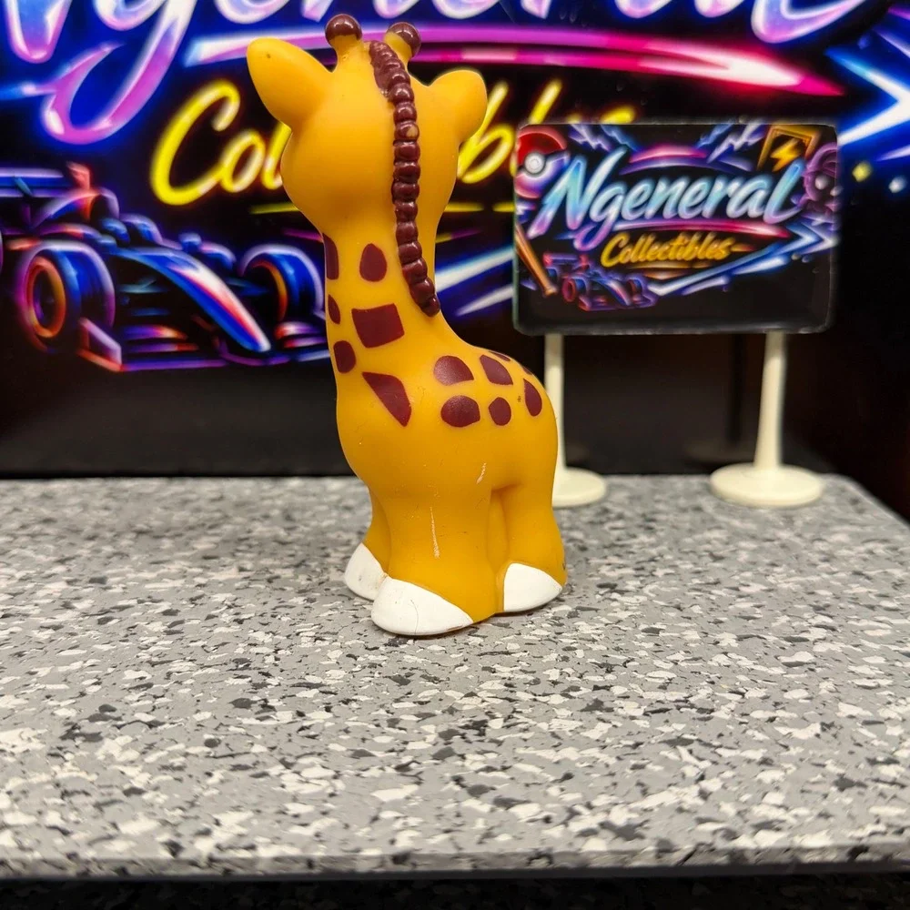 Fisher Price Little People Giraffe Yellow Brown Spot Zoo Safari Animal Toy 2002